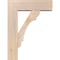 Ekena Millwork Olympic Block Smooth Bracket w/ Offset Brace, Douglas Fir, 7 1/2"W x 24"D x 32"H BKT0806X24X32OLY05SDF - alternate 2